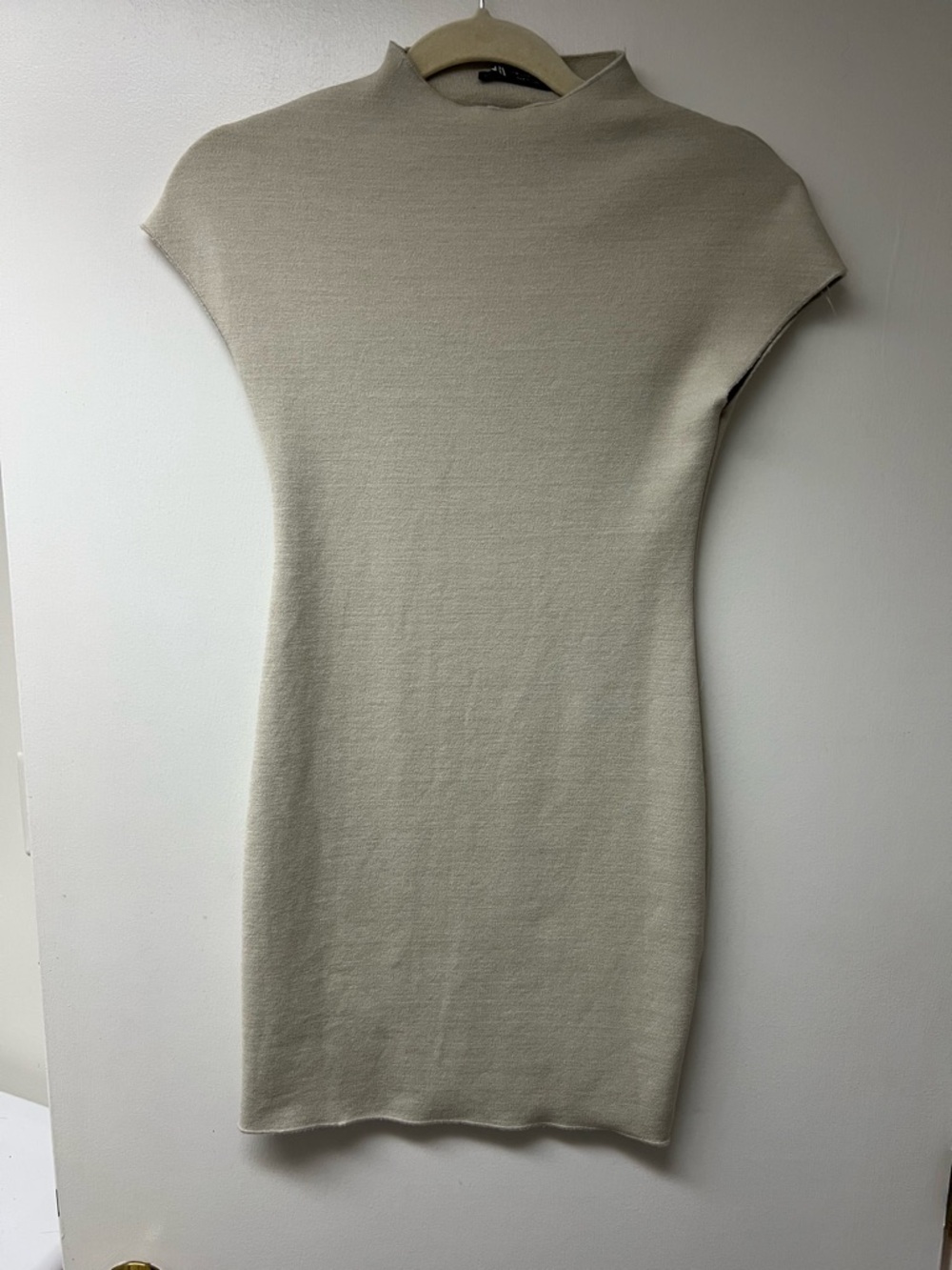 Zara Cream Knit Shift Dress